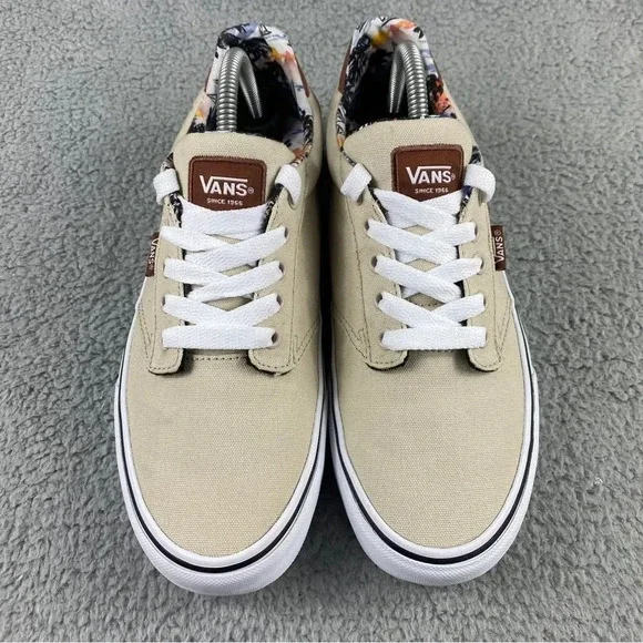 VANS ATWOOD DELUXE SNEAKER MENS TAN LACE UP TWO TUNE LEATHER